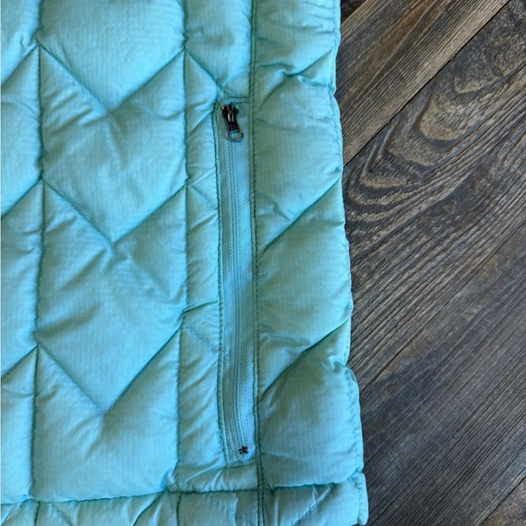 Mint/Blue Alpine Down Vest with Zip Pockets - Picture 10 of 11